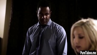 ���ेक्सी लड़की बड़ी मुश्किल काले डिक